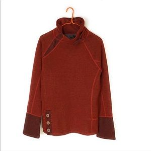 2/$60. Prana Lucia Burnt Rust Orange Wool Pullover